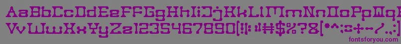 Шрифт POST ROCK – фиолетовые шрифты на сером фоне
