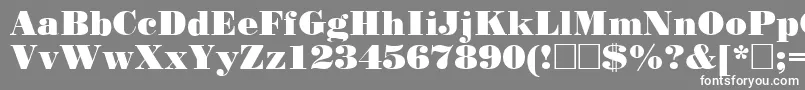 Poster Font – White Fonts on Gray Background