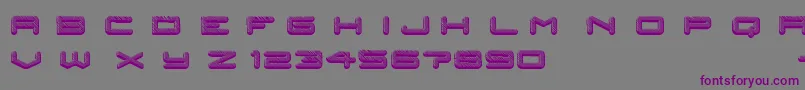 posthuman Font – Purple Fonts on Gray Background