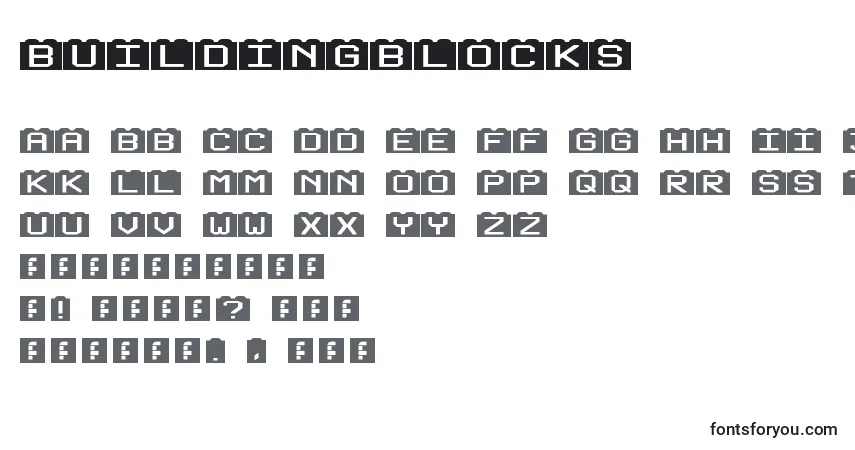BuildingBlocks Font – alphabet, numbers, special characters