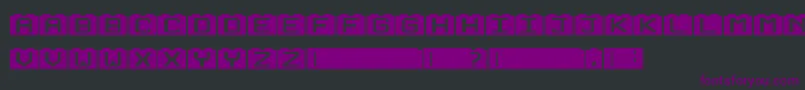 Шрифт BuildingBlocks – фиолетовые шрифты на чёрном фоне