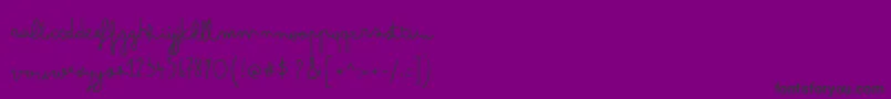 ArsenaleWhite Font – Black Fonts on Purple Background