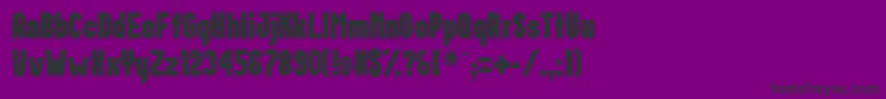 Postillon Font – Black Fonts on Purple Background