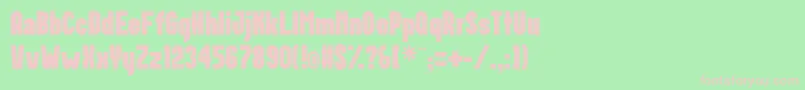 Postillon Font – Pink Fonts on Green Background