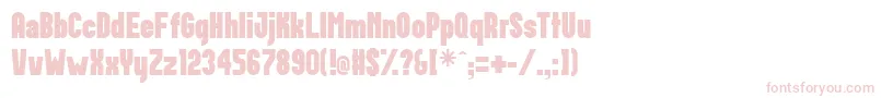 Postillon Font – Pink Fonts on White Background