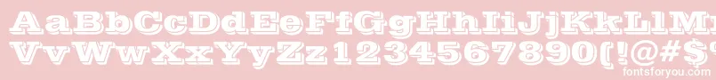 POSTOFFICE Font – White Fonts on Pink Background