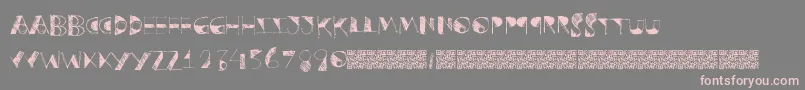 Postructure Font – Pink Fonts on Gray Background