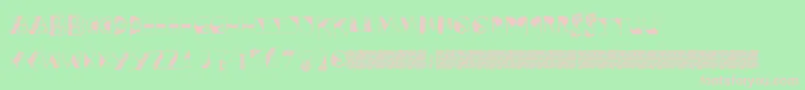 Postructure Font – Pink Fonts on Green Background