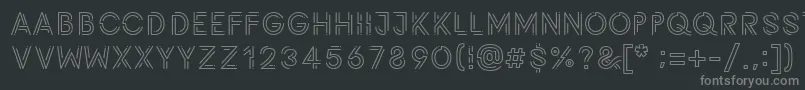 Potra Font – Gray Fonts on Black Background