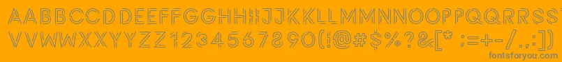 Potra Font – Gray Fonts on Orange Background