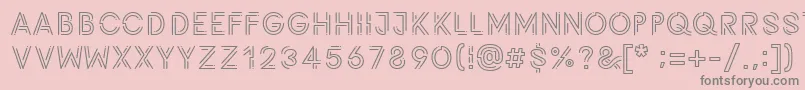 Potra Font – Gray Fonts on Pink Background