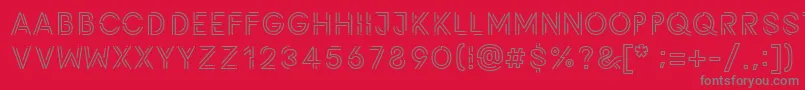 Potra Font – Gray Fonts on Red Background
