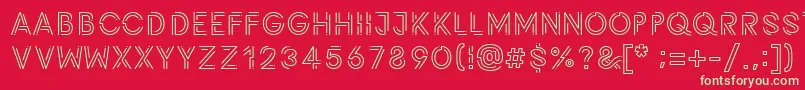 Potra Font – Green Fonts on Red Background