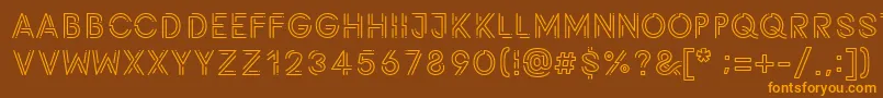 Potra Font – Orange Fonts on Brown Background