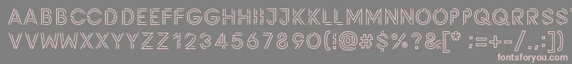 Potra Font – Pink Fonts on Gray Background