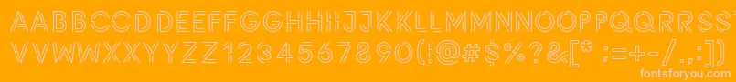 Potra Font – Pink Fonts on Orange Background