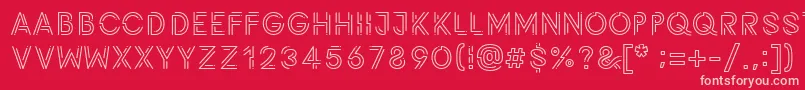 Potra Font – Pink Fonts on Red Background