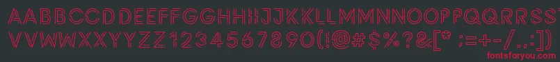 Potra Font – Red Fonts on Black Background