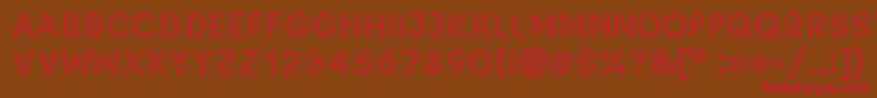 Potra Font – Red Fonts on Brown Background