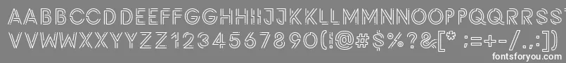 Potra Font – White Fonts on Gray Background