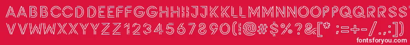 Potra Font – White Fonts on Red Background