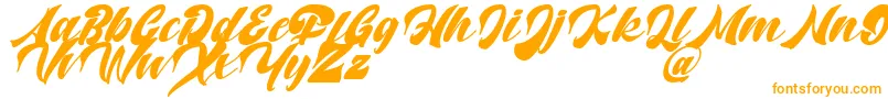 Potter Alaska Italic   DAFONT Font – Orange Fonts on White Background
