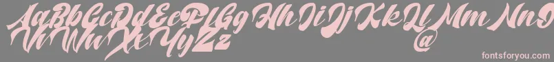 Potter Alaska Italic   DAFONT Font – Pink Fonts on Gray Background