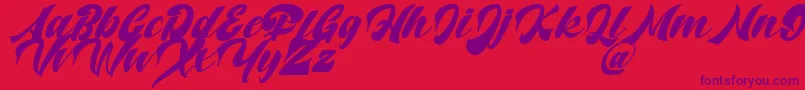 Шрифт Potter Alaska Italic   DAFONT – фиолетовые шрифты на красном фоне