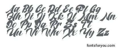 Schriftart Potter Alaska Italic   DAFONT