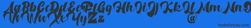 Potter Alaska   DAFONT Font – Black Fonts on Blue Background