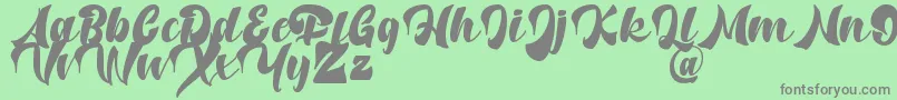 Potter Alaska   DAFONT Font – Gray Fonts on Green Background