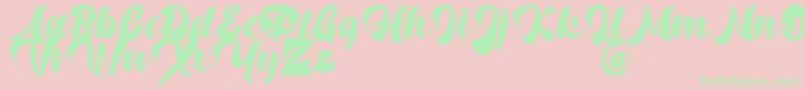 Potter Alaska   DAFONT Font – Green Fonts on Pink Background