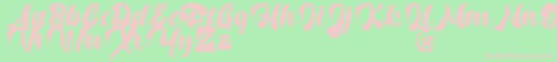 Potter Alaska   DAFONT Font – Pink Fonts on Green Background