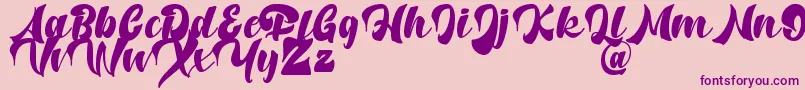 Potter Alaska   DAFONT Font – Purple Fonts on Pink Background