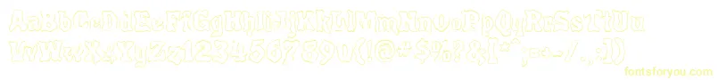 Шрифт POULO    – жёлтые шрифты