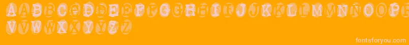POWDRF   Font – Pink Fonts on Orange Background