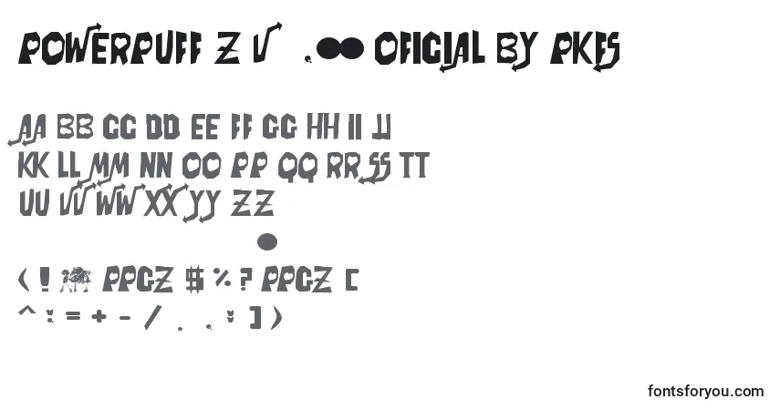 PowerPuff Z V 4,00 Oficial By PKFS-fontti – aakkoset, numerot, erikoismerkit