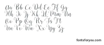 Review of the Pradyse Script Free Demo Font