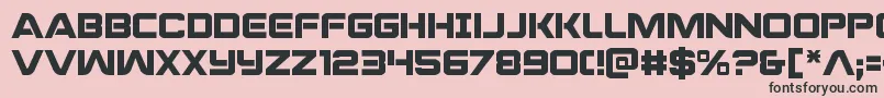 praetorian Font – Black Fonts on Pink Background