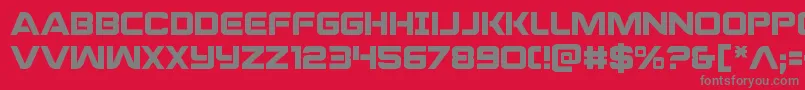 praetorian Font – Gray Fonts on Red Background