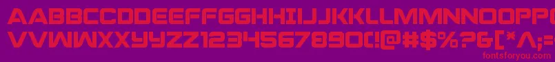 praetorian Font – Red Fonts on Purple Background