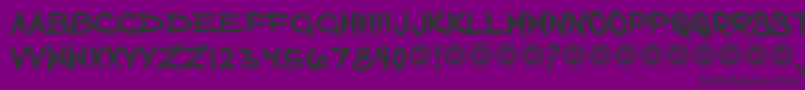 Bornaddict Font – Black Fonts on Purple Background