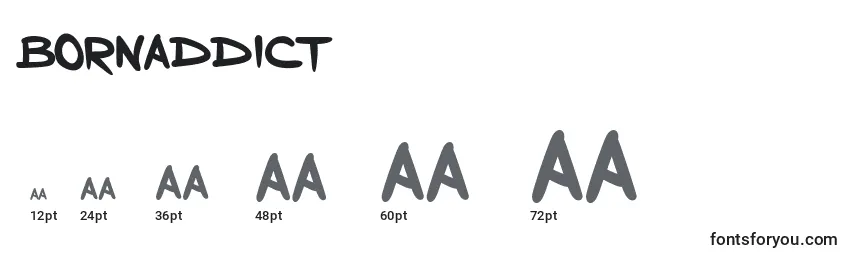 Bornaddict Font Sizes
