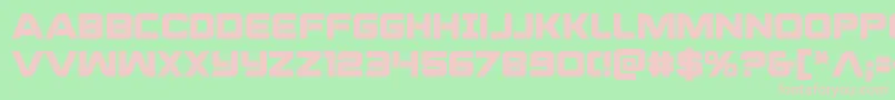 praetorianbold Font – Pink Fonts on Green Background