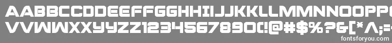 フォントpraetorianbold – 灰色の背景に白い文字