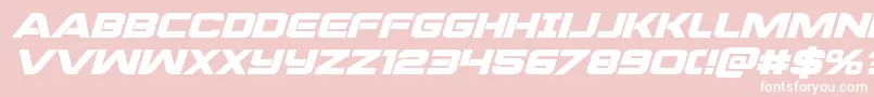 praetorianboldexpandital Font – White Fonts on Pink Background