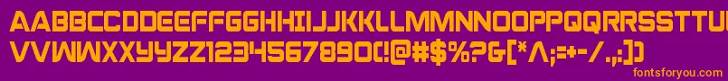 praetoriancond Font – Orange Fonts on Purple Background