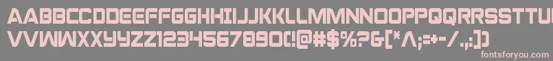 praetoriancond Font – Pink Fonts on Gray Background