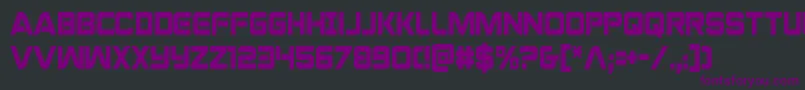 praetoriancond Font – Purple Fonts on Black Background