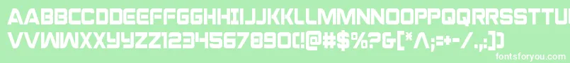 praetoriancond Font – White Fonts on Green Background